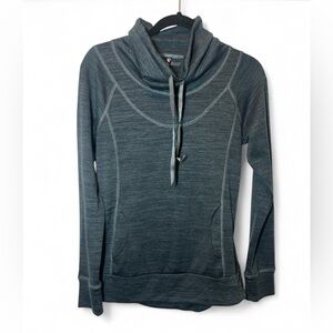 Kuhl Outdoors Lea Pullover Sweatshirt Cowl Neck Gorpcore Athleisure Gray‎ Small